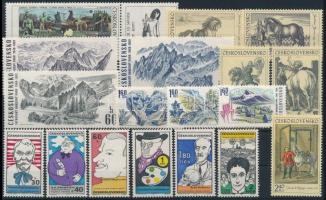 1969-1970 9 klf sor + 4 db önálló érték 3 stecklapon 1969-1970 9 sets + 4 stamps