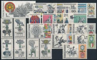 1969-1970 12 sets + 5 stamps 1969-1970 12 klf sor + 5 db önálló érték 3 stecklapon