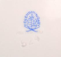 Herendi Apponyi mintás lapos tányér készlet (2 db), kézzel festett, jelzett, hibátlan, d:25,5 cm  (2...