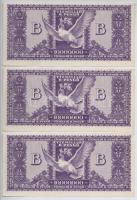 1946. 10.000.000BP (3x) mind hajtatlan T:III anyaghiány 
Adamo P38