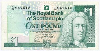 Skócia 1996. 1Ł T:II- kis szakadás Scotland 1996. 1 Pound C:VF small tear Krause 351