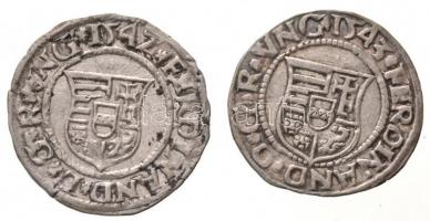 1542K-B Denár Ag (0,53g) + 1543K-B Denár Ag "I. Ferdinánd" (0,46g) T:1-,2
Hungary 1542K-B...