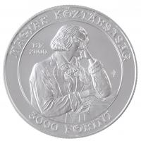 2000. 3000Ft Ag "125 éves a Liszt Ferenc Zeneművészeti Egyetem" tanúsítvánnyal T:BU 
Hung...