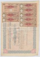 Budapest 1926. "Belvárosi Takarékpénztár Részvénytársaság" öt részvénye egyben 250P-ről (2...