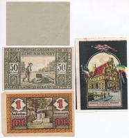 Németország / Weimari Köztársaság / Wismar 1921. 75pf + Jakobsberg 1921. 1M + Husby 1921. 50pf + DN ...