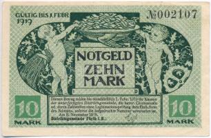 Német Birodalom / Bajorország / München 1918. 10M szükségpénz vízjeles papíronT:II German Empire / Bavaria / München 1918. 10 Mark necessity note on watermarked paper C:XF