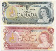 Kanada 1973. 1$ + 1974. 2$ T:III Canada 1973. 1 Dollar + 1974. 2 Dollars C:F Krause 85, 86