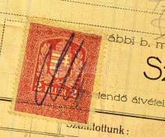 1929 László Marczell és Nimród Fegyver és Lőszerkereskedelmi Rt. díszes fejléces számlája, Bp., kuns...