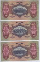 1930. 100P (3x) sorszámkövetők T:II