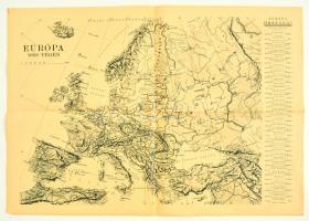 1938 Pesti Hírlap színes térképmelléklete: "Az ezeréves Magyarország", ill. hátoldalán &qu...