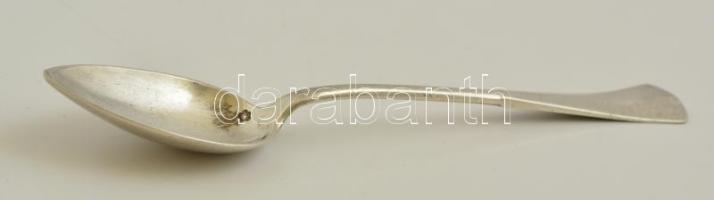 Ezüst(Ag) teás kanál, 4 db, jelzett, h: 14 cm, nettó: 89,1 g