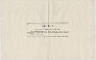 Budapest 1916. "Magyar Királyi Folyam- és Tengerhajózási Részvénytársaság" részvénye 200K-...