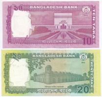 Bangladesh 2012. 10T + 20T T:I,I-
Bangladesh 2012. 10 Taka + 20 Taka C:UNC,AU