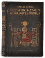 Howard Carter: Tut-Ankh-Amen koporsója, és múmiája. Fordította: Dr. Balassa József. Bp., é.n., Franklin, 1 t.+230 p.+ 75 t. Kiadói aranyozott egészvászonkötés, kissé kopottas borítóval, néhány kijáró lappal (16/17. tábla, 57. táblától 220. oldalig, 225/226. oldal), 231/232. oldal és a 75 t. hiányzik.