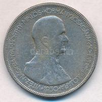 1930. 5P Ag &quot;Horthy jobbra&quot; T:3 patina  Adamo P8