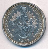 1929. 2P Ag &quot;Madonna&quot; T:1-,2 kis patina Adamo P7