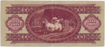 1947. 100Ft T:III
Hungary 1947. 100 Forint C:F 
Adamo F27