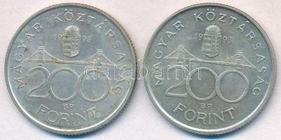 1993. 200Ft Ag "MNB" (2x) T:2