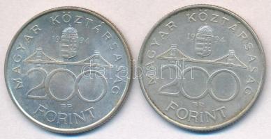 1994. 200Ft Ag "Deák" (2x) T:2