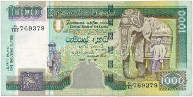 Srí Lanka 2004. 1000R T:III Sri Lanka 2004. 1000 Rupees C:F