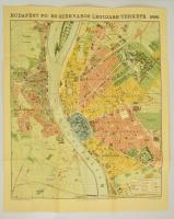 Homolka József: Budapest térképe házszámok megjelölésével / Plan von Budapest mit Angabe der Hausnummern. Bp., 1983, Kartográfiai Vállalat. Az 1896-os kiadás (Bp., Eggenberger) reprintje, 67×57 cm