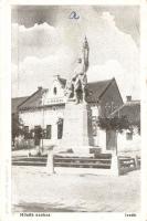 Izsák katonai emlékművel