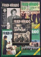 1974-1975 Fradi-Híradó öt száma. 1974. február, május, október, december, 1975. június. Szerk.: Várszegi János. Bp., Egyetemi Nyomda. Papírkötés. Jó állapotban.