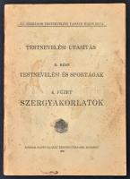 Testnevelési utasítás II. rész. Testnevelési sportágak. 4. füzet: Szergyarkolatok. Bp., 1926, Stádium, 76  p. Kiadói papírkötés, mellékletekkel, Ludovika Akadémia Könyvtára bélyegzővel.