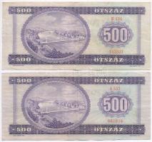 1969-1975. 500Ft (2x) T:III