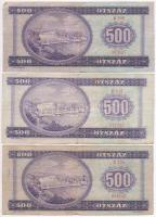 1969. 500Ft (3x) T:III