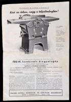 cca 1930 Teichert & Sohn szerszámgépek képes prospektusa, Faludi Gyula Szerszám- és Gépipari Szaküzlet, 30x20,5 cm