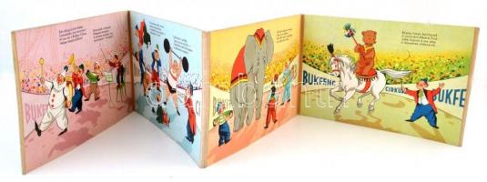 Bukfenc Cirkusz. Bp., é.n., Minerva, Offset Nyomda. Kiadói leporelló-kötésben. Jó állapotban