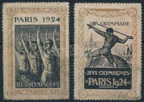 1924 Párizsi Olimpia 2 levélzáró