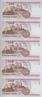 2007. 500Ft "EB" (10x) sorszámkövetők T:I
