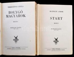 Vegyes könyvtétel, 2 db: 
Terescsényi Gyula: Bolygó magyarok. 
Matolcsy Andor: Start.  Turul Szépm...