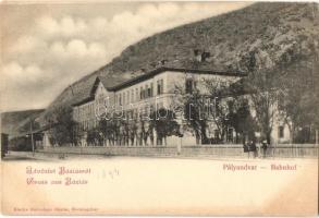 Báziás, Bazias; Bahnhof / Vasútállomás, Babcsányi kiadása / railway station (EK)