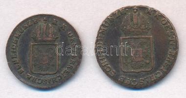 1816O 1/4kr Cu + 1816O 1/2kr Cu T:2-