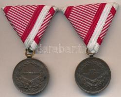 1914. "Ferenc József Bronz Vitézségi Érem" Br kitüntetés modern mellszalagon. Szign.: Taut...