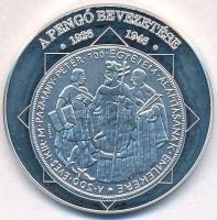 DN "A magyar nemzet pénzérméi - A pengő bevezetése 1926-1946" Ag emlékérem tanúsítvánnyal (10,37g/0.999/35mm) T:1(PP)