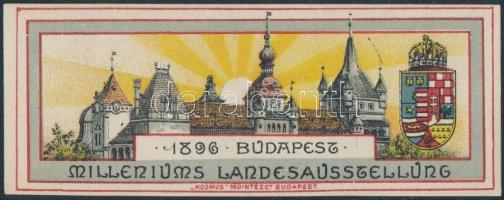1896 Millennium Országos Kiállítás Budapest levélzáró, R!