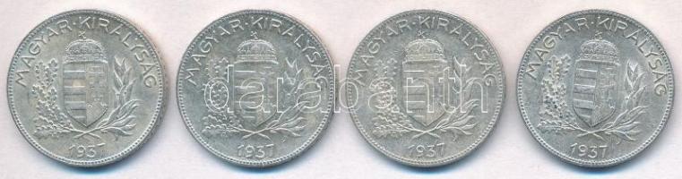 1937. 1P Ag (4x) T:1-,2
Adamo P6