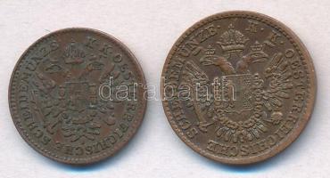 1851B 1/4kr Cu + 1851B 1/2kr Cu T:2,2-