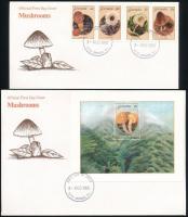 Mushroom set + FDC + block on FDC Gombák sor + FDC + blokk FDC-n