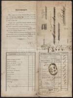 1856 Kaiser-Ferdinands-Nordbahn vasúti fuvarlevél