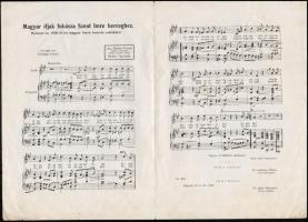 1930 Magyar ifjak fohásza Szent Imre herceghez, irredenta kotta, 4 p