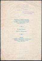 1930 Magyar ifjak fohásza Szent Imre herceghez, irredenta kotta, 4 p