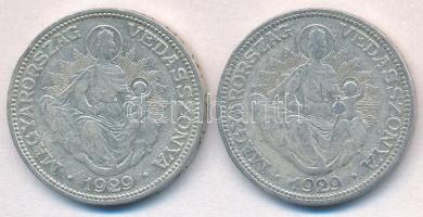 1929. 2P Ag &quot;Madonna&quot; (2x) T:3 Adamo P7