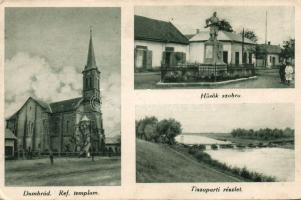 Dombrád katonai emlékművel