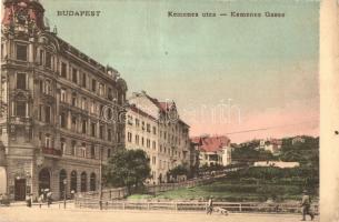 Budapest XI. Kemenes utca, Gellért Kávéház. A Gellért szálló még üresen álló telkével. kiadja Fellner Mór (Rb)