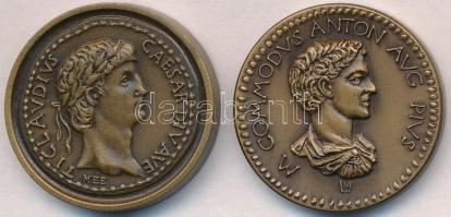 Kiss Sándor (1925-1999) 1988. "MÉE Caesar Claudius" Br emlékérem (29mm) + Lesenyei Márta (...